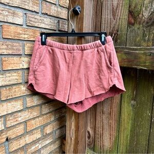 Aerie High Waist Terracotta Lounge Shorts